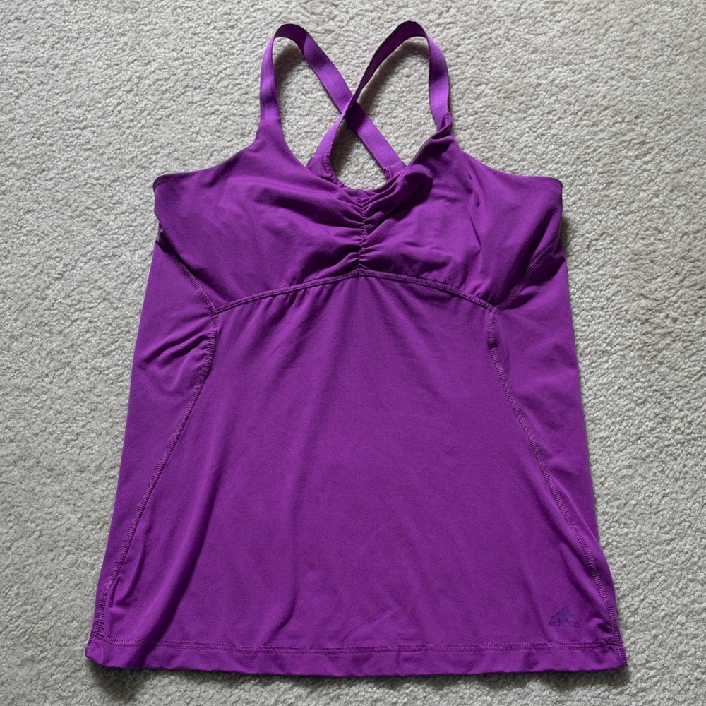 adidas Purple Climalite Athletic Top